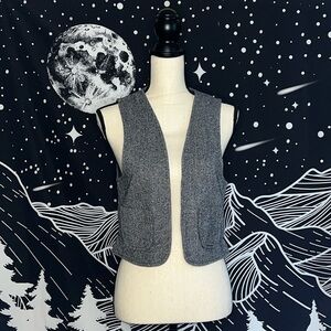 Vintage speckled twill vest